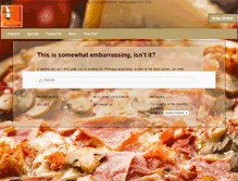 Tablet Screenshot of piezonpizza.com